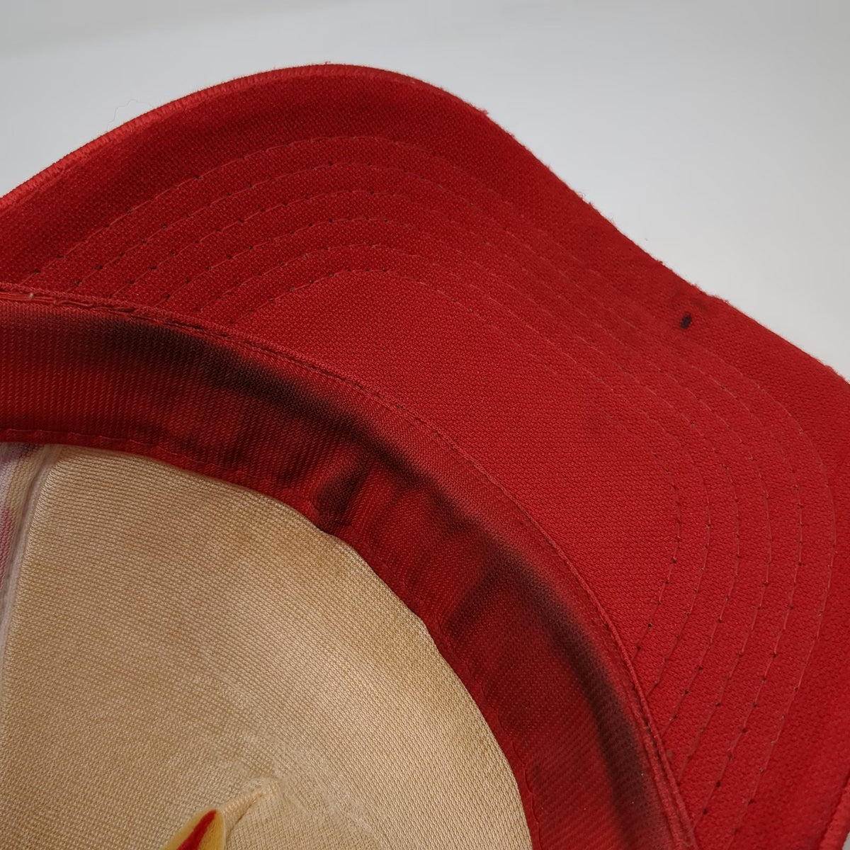 Red 5 Panel Hat One Size Golden Gate Bridge District Redeck Project Snapback CA