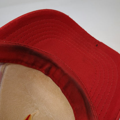Red 5 Panel Hat One Size Golden Gate Bridge District Redeck Project Snapback CA