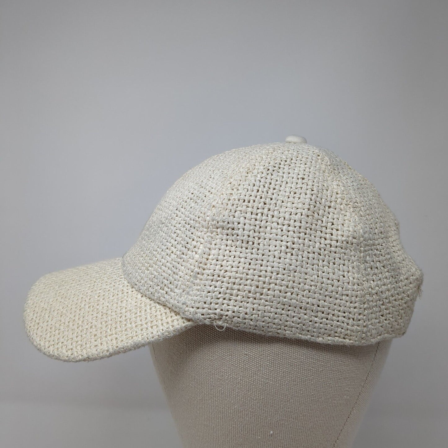 J. Crew Slideback Hat Tan One Size Adjustable Breathable Paper Straw Blank