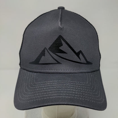 New Era Snapback Trucker Hat Gray OSFM Adjustable 9Forty Mesh Back 6 Panel