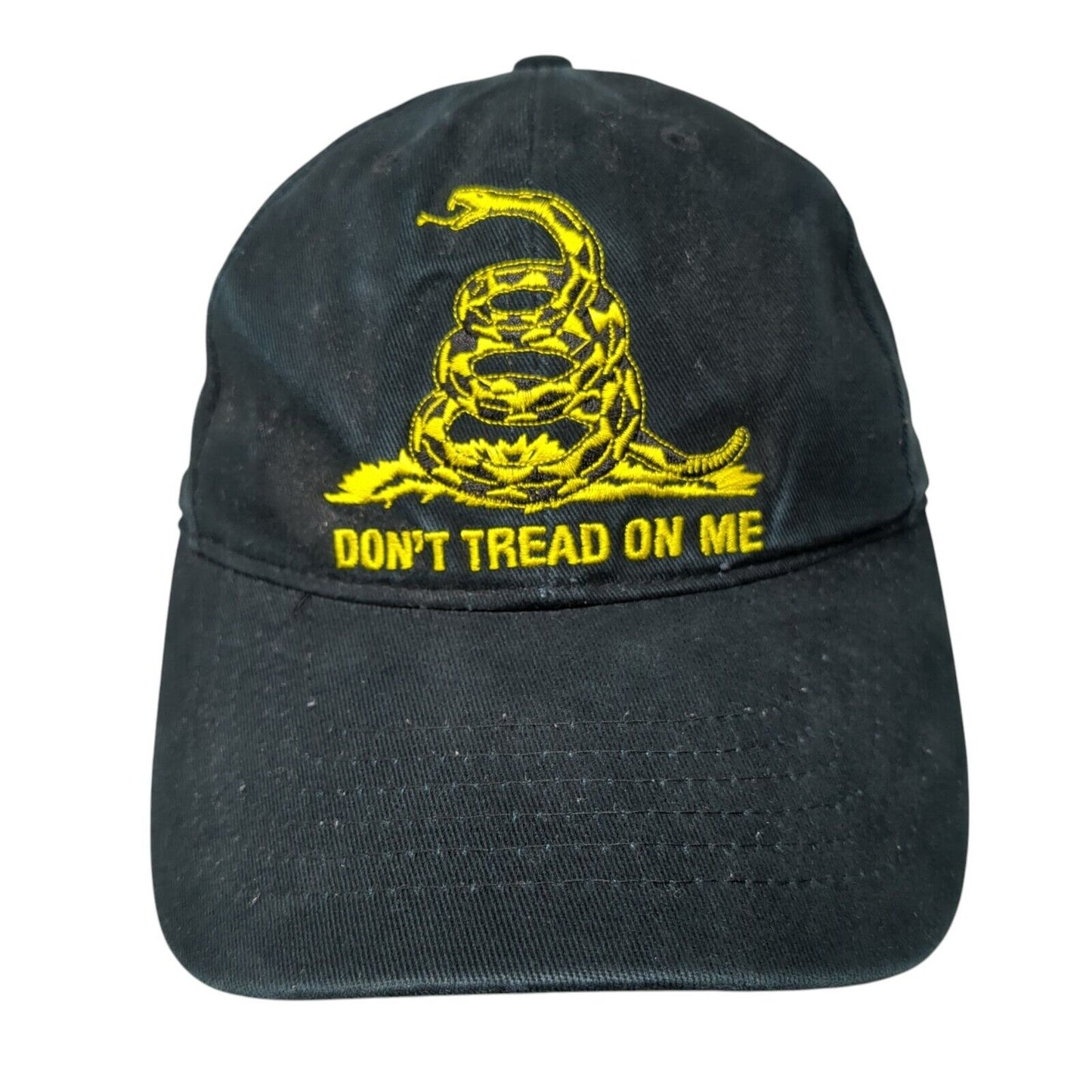 Dont't Tread On Me Starpback Hat Black OSFA Adjustable Embroidered Rothco Cotton