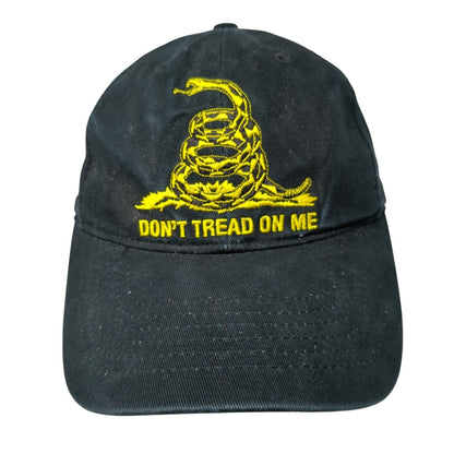 Dont't Tread On Me Starpback Hat Black OSFA Adjustable Embroidered Rothco Cotton