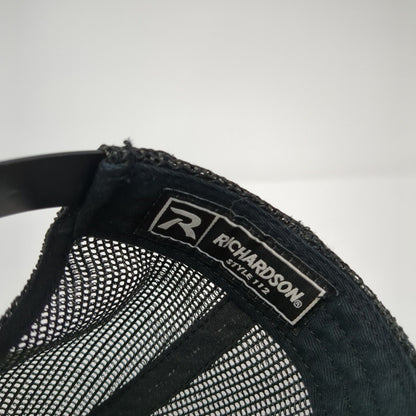 Tek-Solutions Snapback Trucker Hat Black One Size Mesh Back Richardson