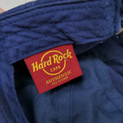 Hard Rock Cafe Margarita Strapback Hat Blue One Size Embroidered