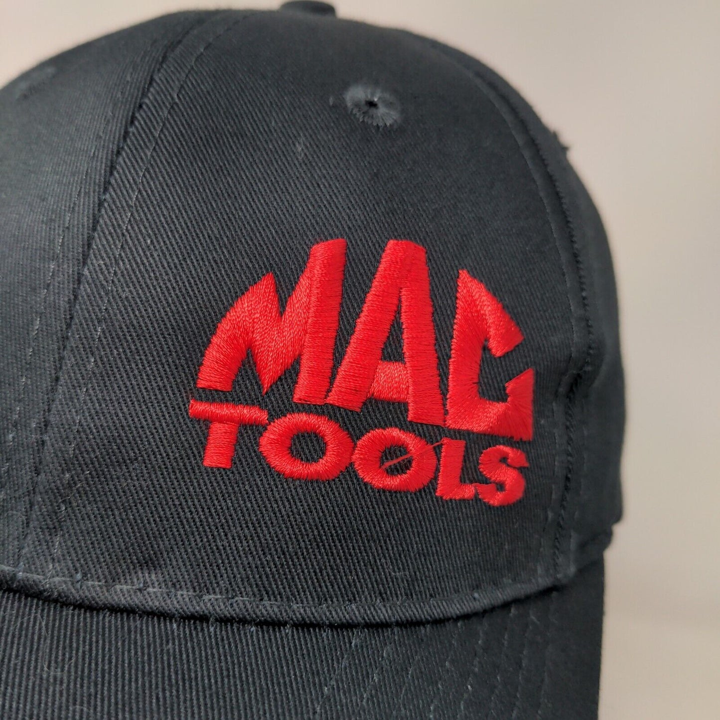 Port & Company Men's Strapback Hat Black Adjustable Embroidered Mac Tools Logo