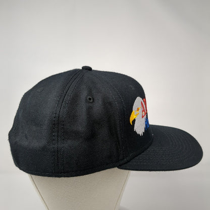 America Home of The Brave Snapback Hat Black OS Adjustable Embroidered Otto