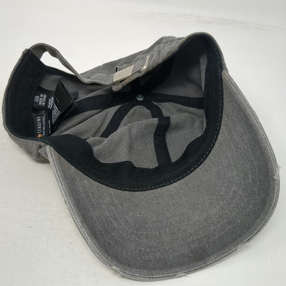 Harley-Davidson Gray Baseball Cap One Size Shield Patch Slideback Adjustable Hat