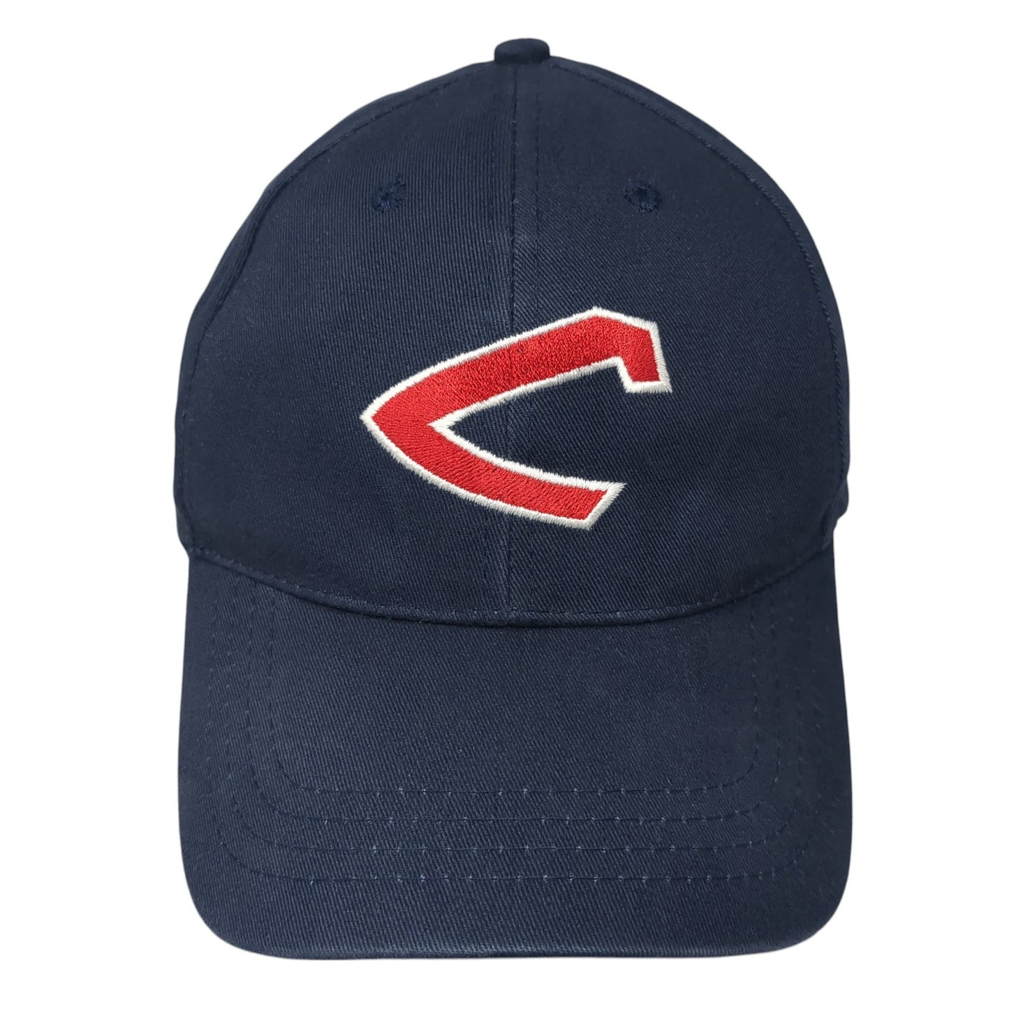 Plaza Tire Strapback Baseball Cap Blue One Size Adjustable Embroidered 6 Panel