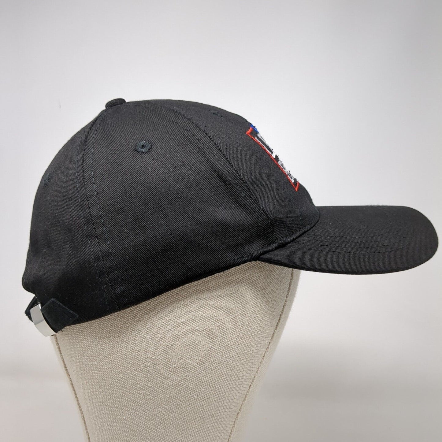 Let's Go Brandon Slideback Hat Black One Size Adjustable Embroidered Patriotic