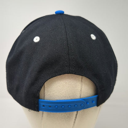 Snapback Black Blue One Size The Beanpot Hockey Tournament Flat Brim Hat Sports
