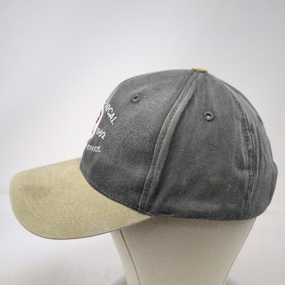Toppers Inc Baseball Cap Gray One Size Two Tone Slideback Paper Chemical Hat