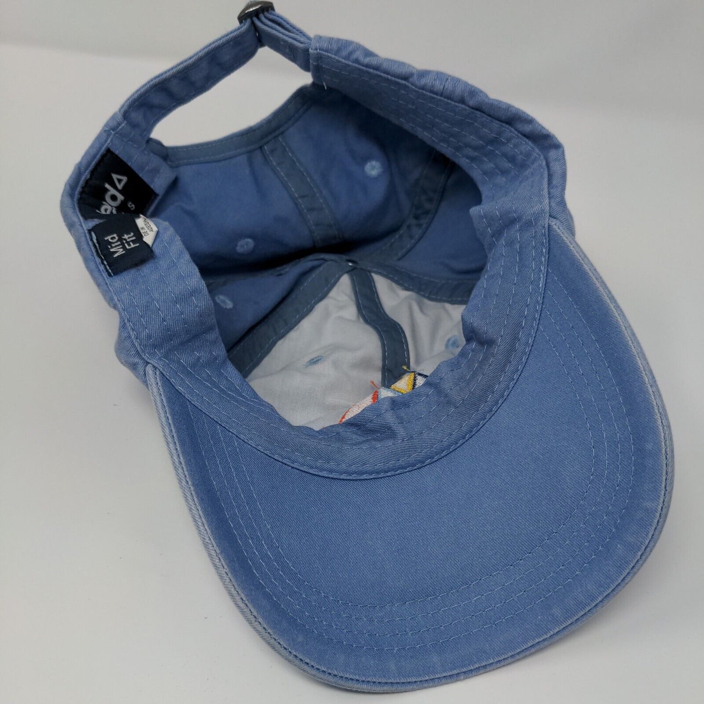 Ahead Casuals Slideback Hat Blue OSFA Mid Fit Adjustable Embroidered 6 Panel