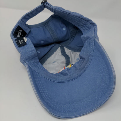 Ahead Casuals Slideback Hat Blue OSFA Mid Fit Adjustable Embroidered 6 Panel