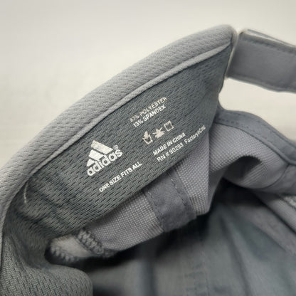 Adidas Baseball Cap Gray One Size Adizero Mesh Performance Running Strapback Hat