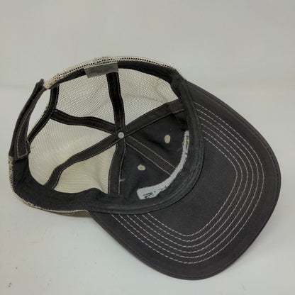 Beck's Seeds Men's Strapback Mesh Back Hat Gray Size OSFA Embroidered Logo