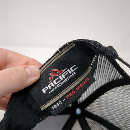 VR Snapback Mesh Back Trucker Hat Black One Size Pacific Headwear