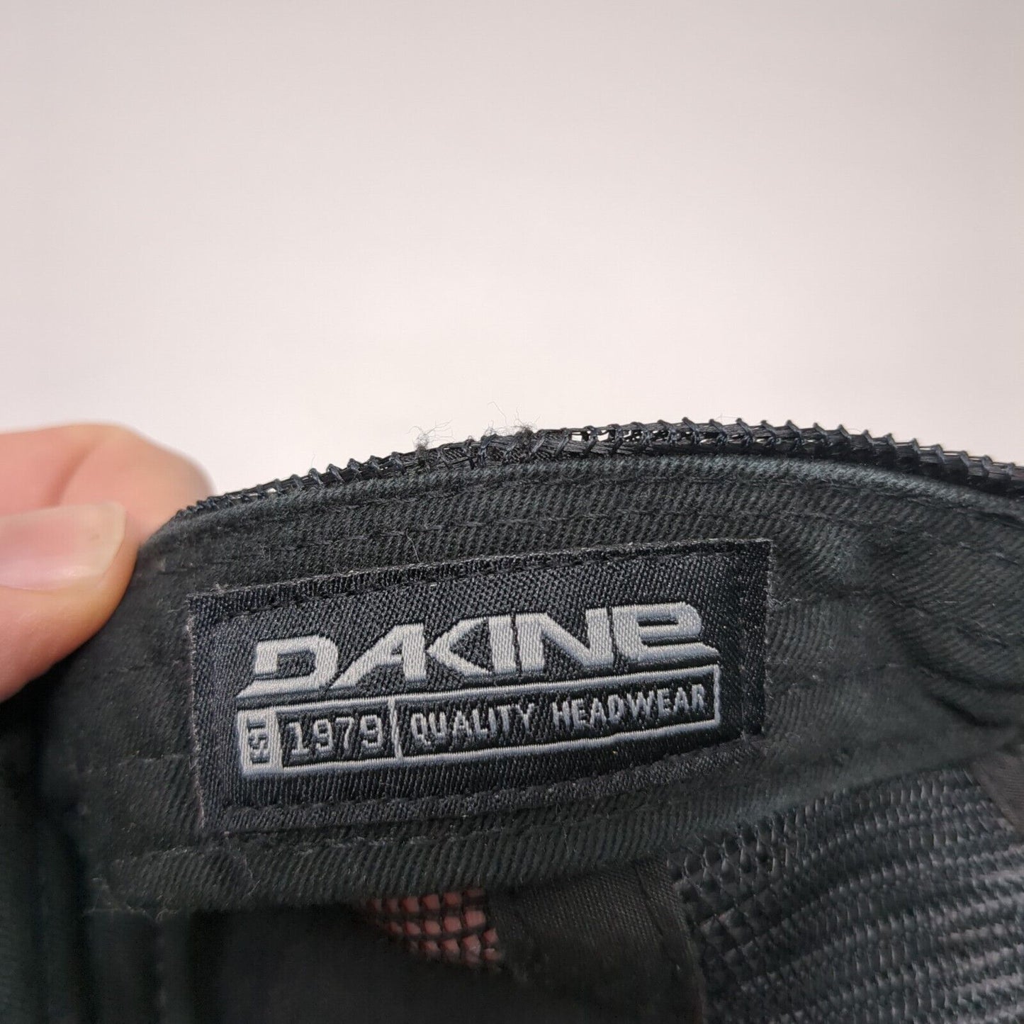 Dakine Leather Patch Snapback Trucker Hat Black OSFA Mesh Back Solid