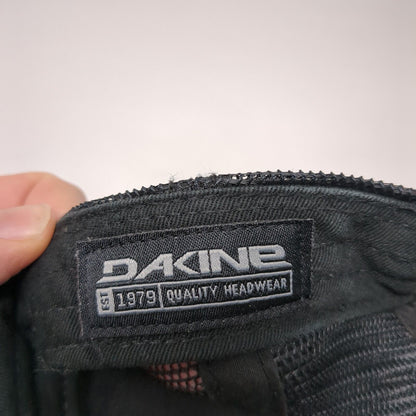 Dakine Leather Patch Snapback Trucker Hat Black OSFA Mesh Back Solid