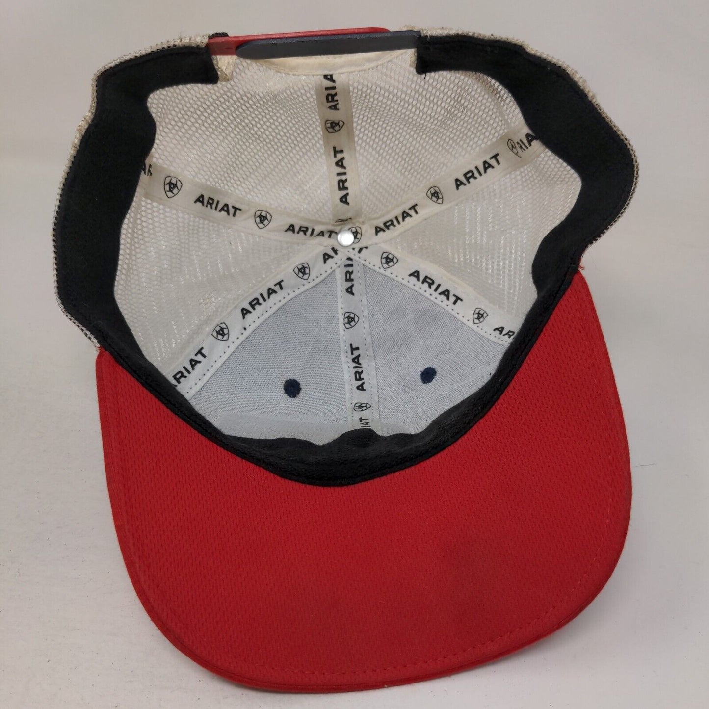 Ariat Snapback Trucker Hat Multicolor One Size Adjustable Mesh Back Patriotic