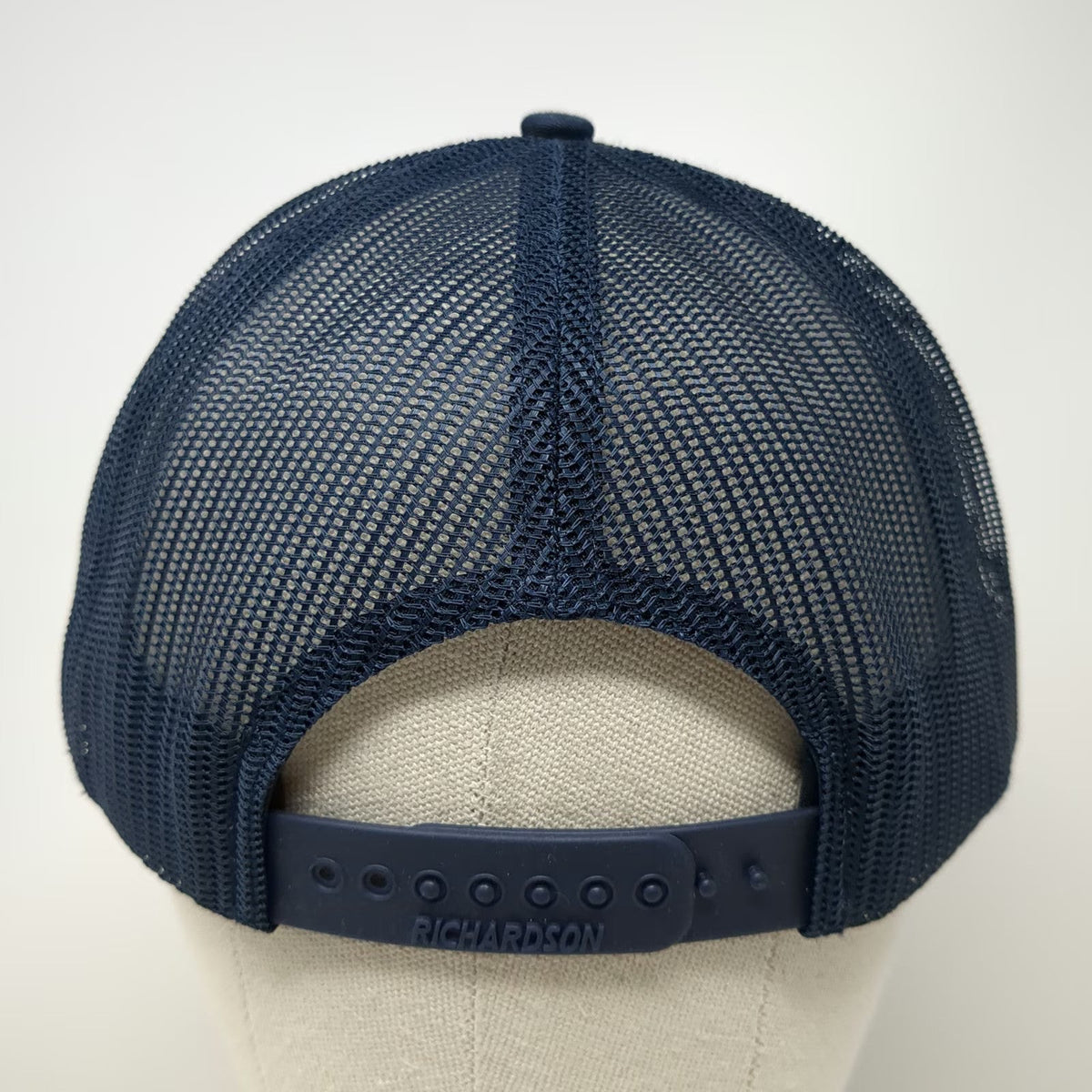 Richardson Trucker Hat Blue L Idaho Charlies Produce Patch Snapback Mesh Logo