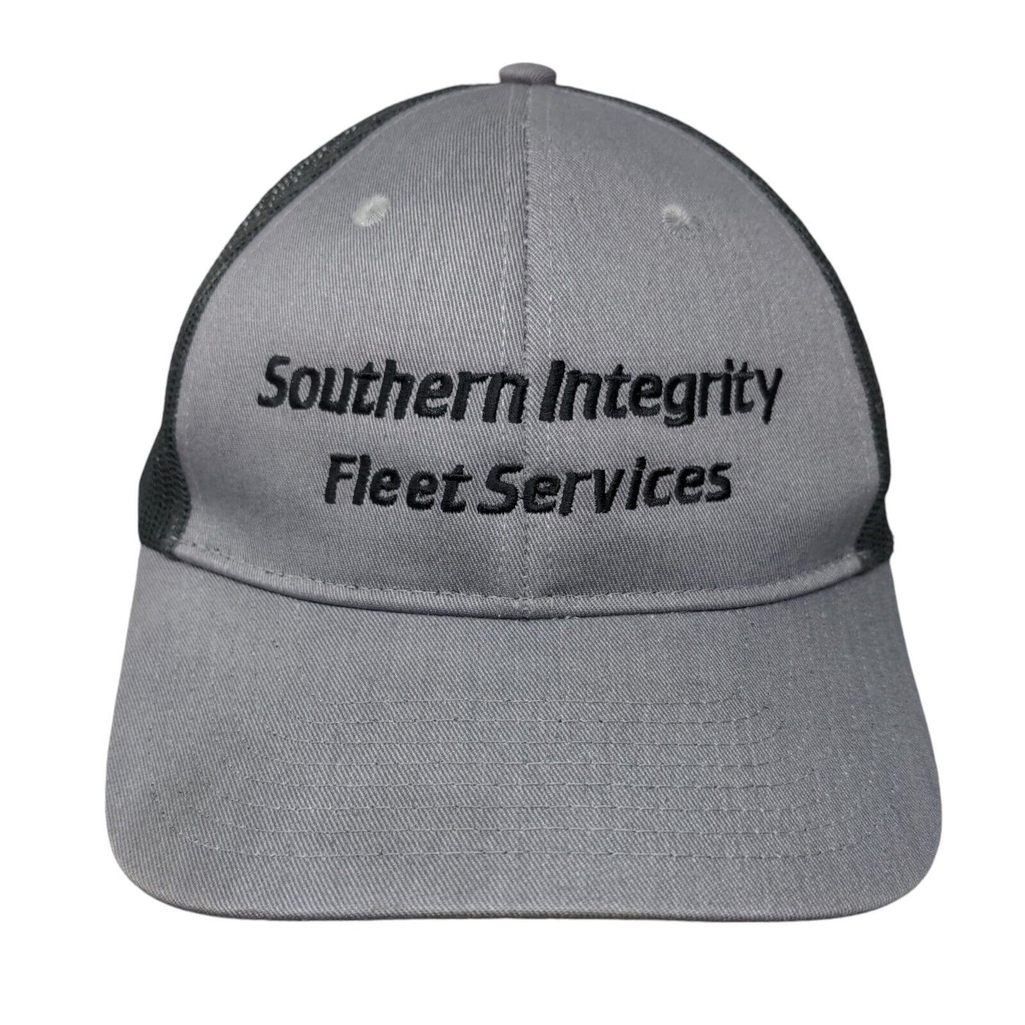 Southern Integrity Fleet Services Snapback Mesh Back Trucker Hat Gray One Size
