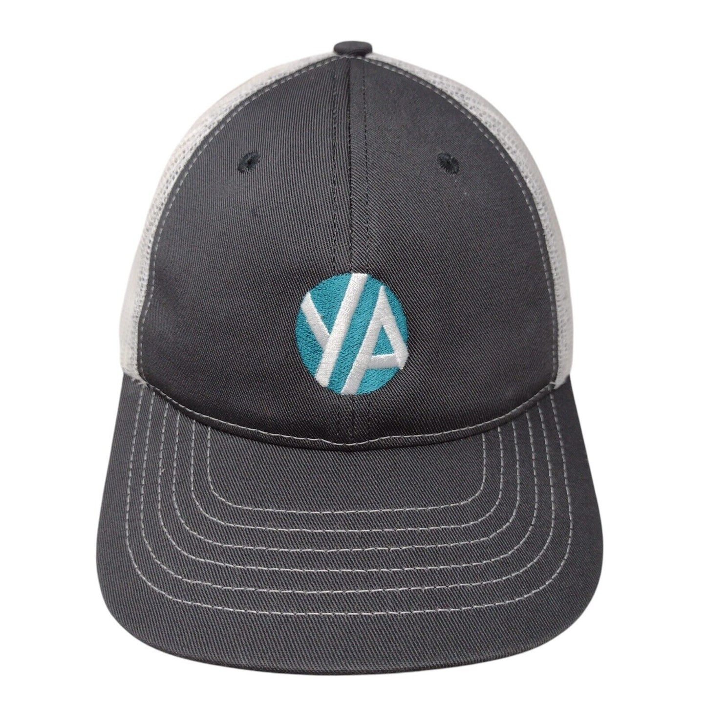 Classic Caps Snapback Mesh Back Trucker Hat Gray OSFA Embroidered W/Tags