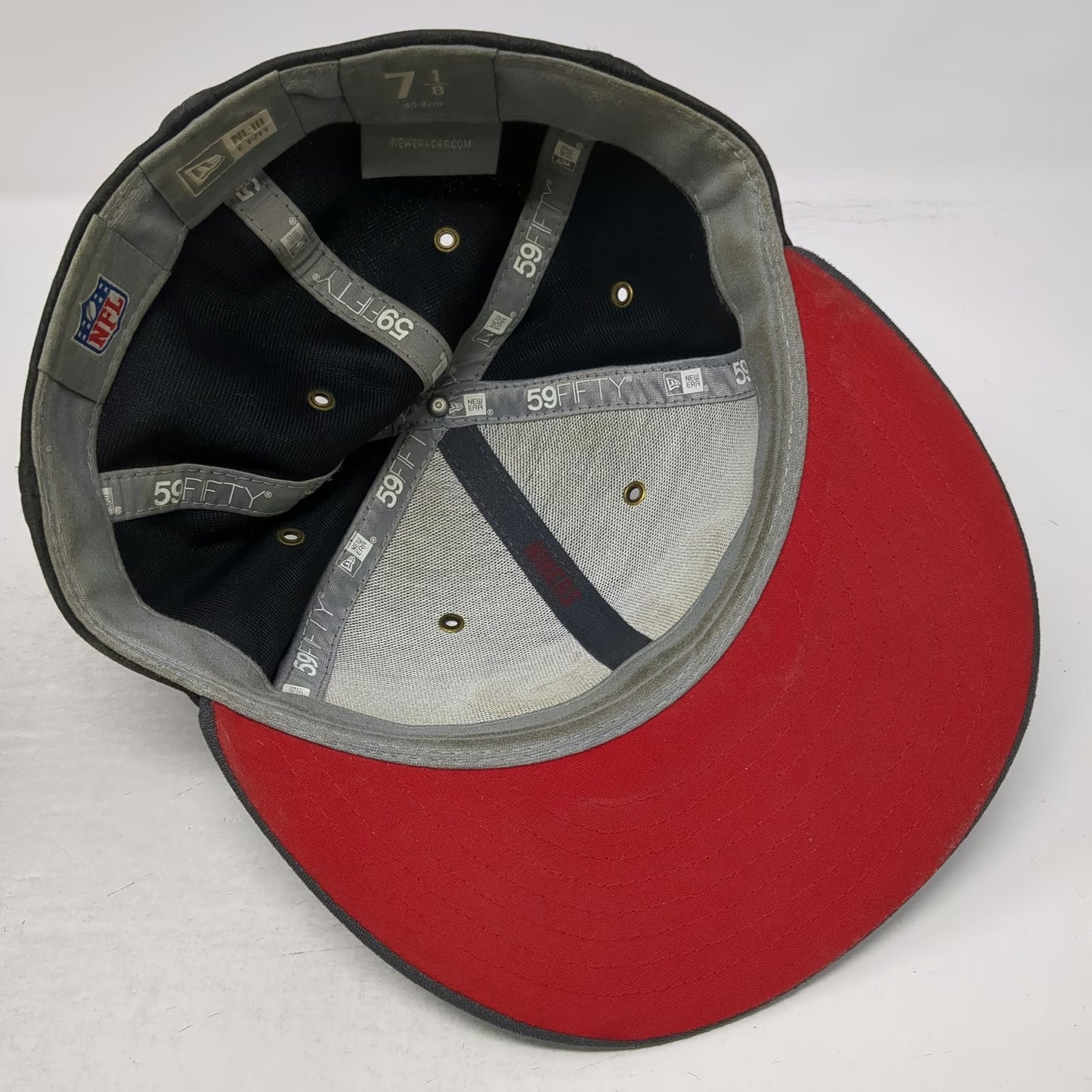 San Francisco 49ers NFL New Era Gray 7 1/8 Cap Flat Brim Heathered Fitted Shield