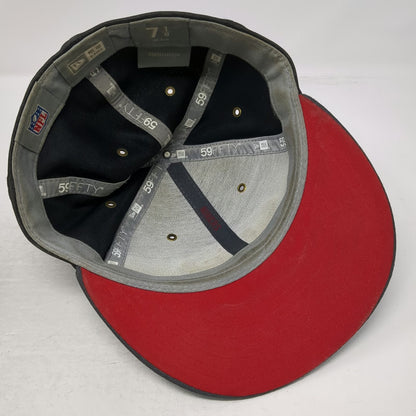 San Francisco 49ers NFL New Era Gray 7 1/8 Cap Flat Brim Heathered Fitted Shield