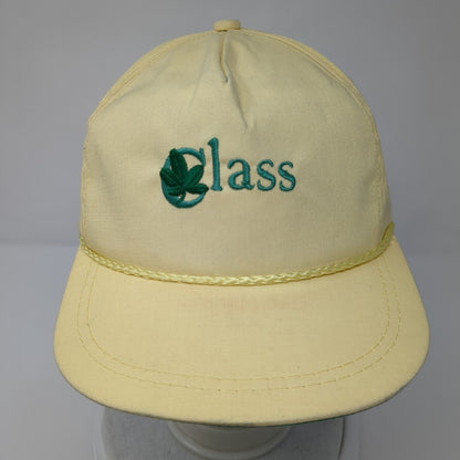 Class Slideback Rope Hat Yellow OSFA Adjustable Leather Strap K-Products
