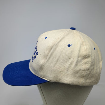 Borders Snapback White Blue One Size Levittown Green Underbrim Embroidery Hat