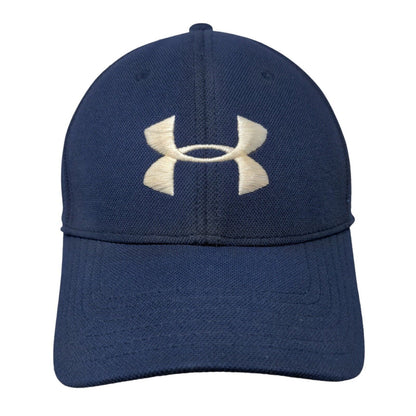 Under Armour HeatGear Fitted Hat Blue M/L Embroidered Protect This House