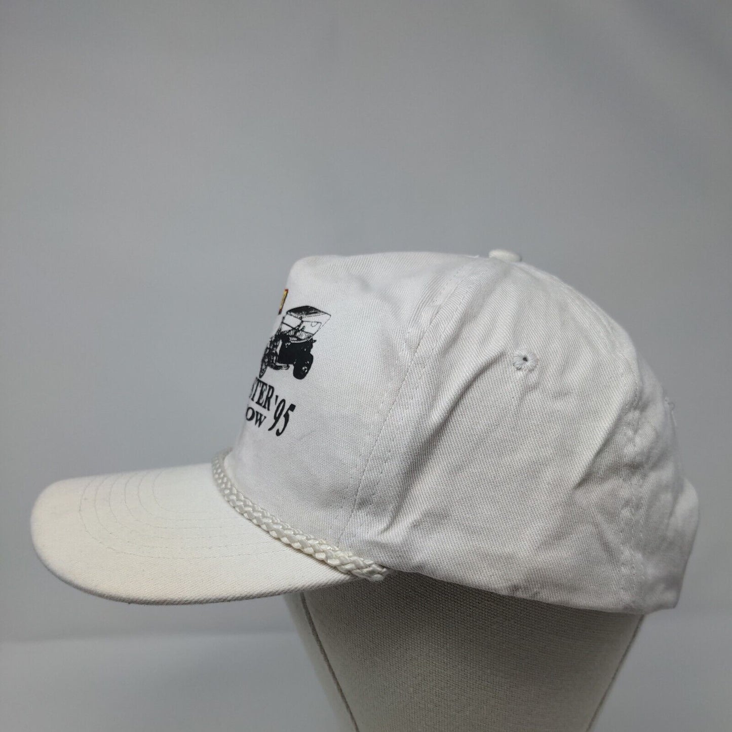 Tires Les Schwab Boise Roadster Show '95 Snapback Hat White OSFA Rope KC Caps