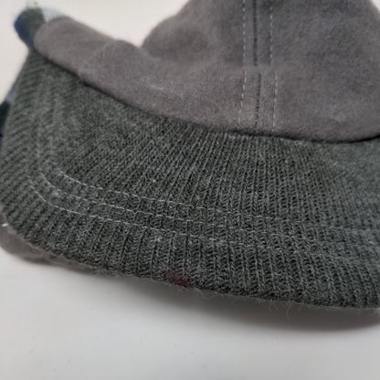 Unbranded Fitted Hat Gray One Size Striped Trim Blank Outdoor