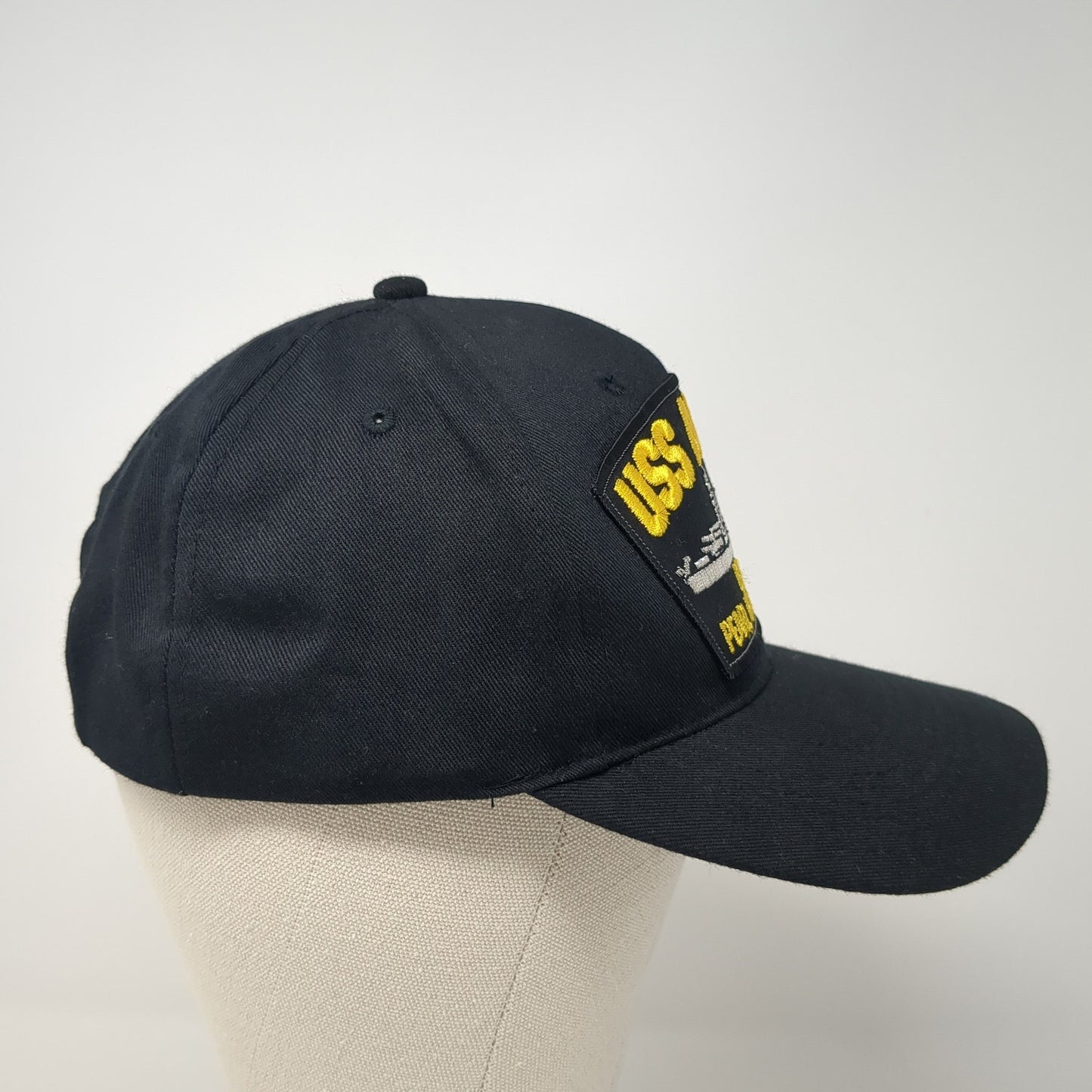 USS Arizona Snapback Hat Black One Size Adjustable Pearl Harbor Hawaii