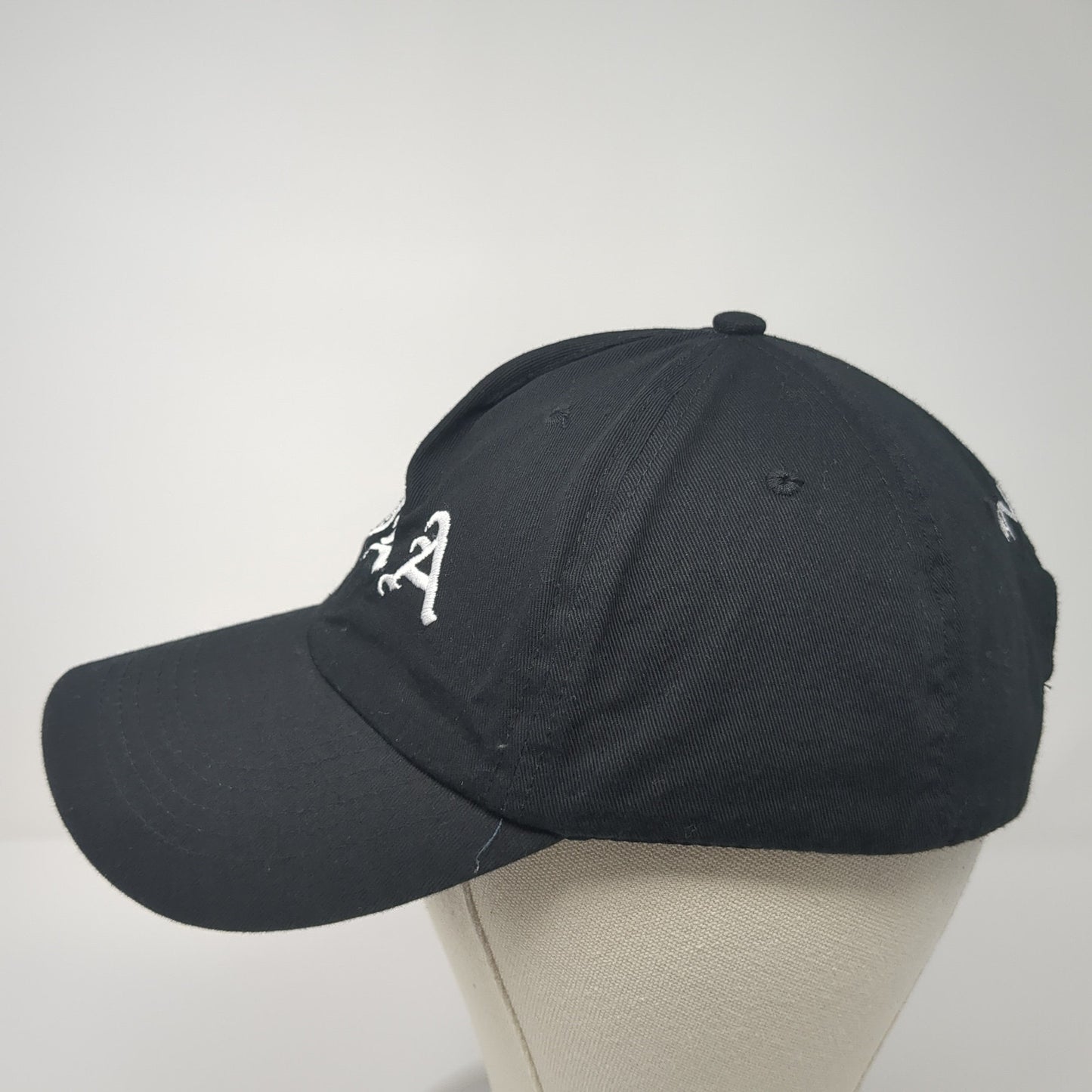 Cola The Nine Strapback Hat Black One Size Adjustable Embroidered