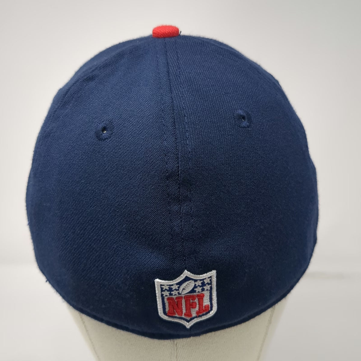 New Era New England Patriots NFL Cap Blue Red L 39THIRTY Stretch Fit Embroidered