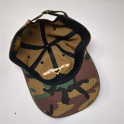 Yellowstone Dutton Ranch Slideback Hat Camo OSFA Embroidered Yupoong