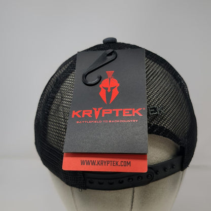 Kryptek Trucker Hat Gray OSFM Spartan Shield Typhon Camo Cooling Mesh Snapback
