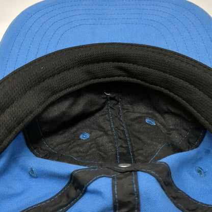 Quiksilver Snapback Blue 55cm Hat Embroidered Mountain Wave Logo Cotton
