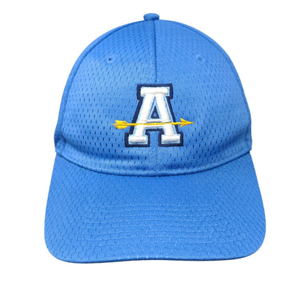 Letter A Arrow Fitted Hat Blue M-XL Embroidered Solid Pacific Headwear