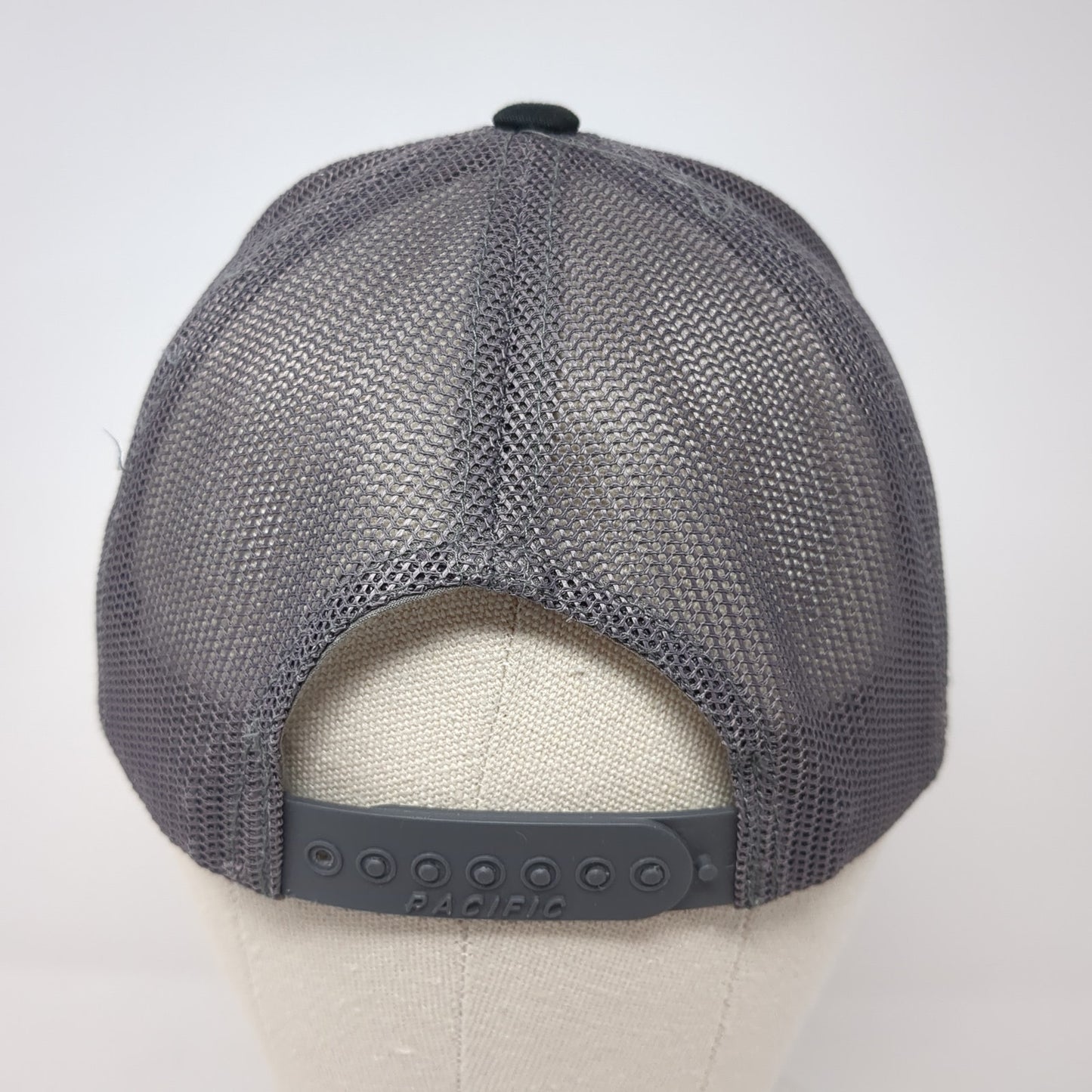 JMAC Resources Inc Snapback Trucker Hat Black One Size Mesh Pacific Headwear