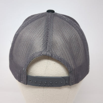 JMAC Resources Inc Snapback Trucker Hat Black One Size Mesh Pacific Headwear