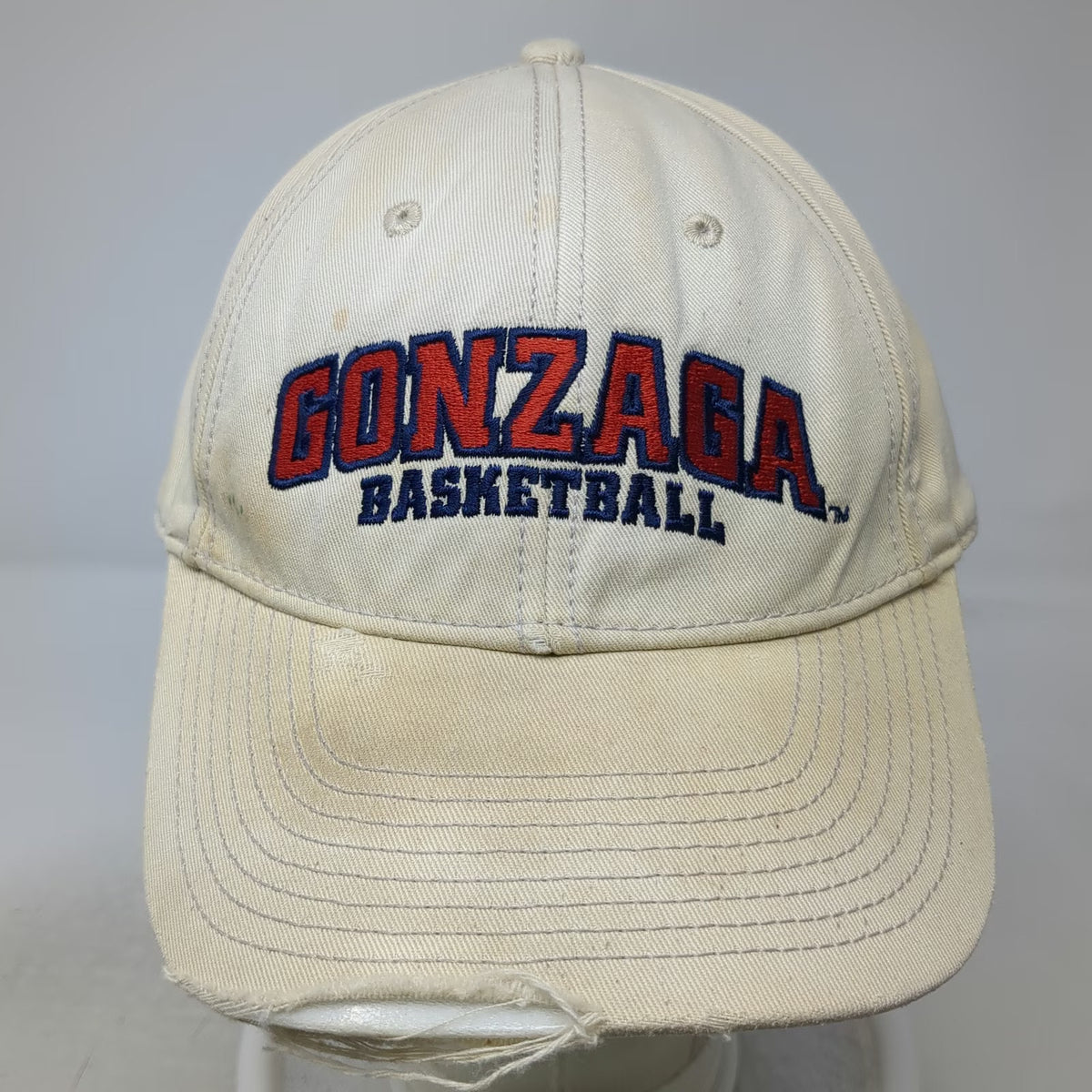 The Game Gonzaga Bulldogs NCAA Basketball Hat Beige One Size Slideback Cotton