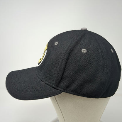 Reebok Baseball Cap Black Size XL UFC Octagon Stretch Fit Marbled Brim Hat