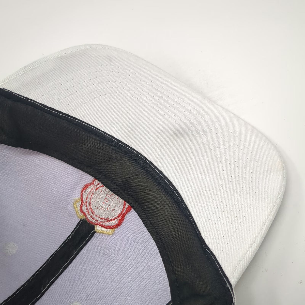 Jim Beam Baseball Cap White One Size Born and Barreled in the USA Cotton Hat