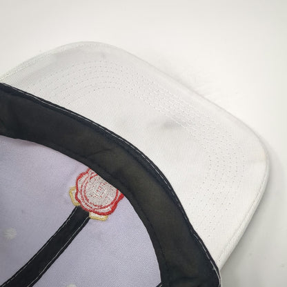 Jim Beam Baseball Cap White One Size Born and Barreled in the USA Cotton Hat