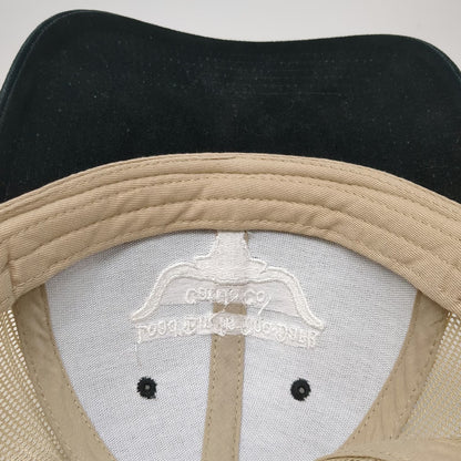 Otto Trucker Hat Black One Size Load'Em In The Dark Cattle Co Mesh Snapback