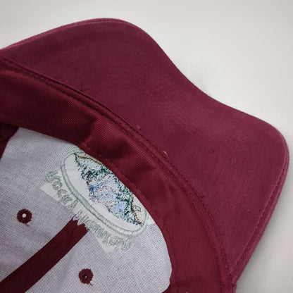 Otto Baseball Cap Red One Size Rocky Mountain Air Lubrication Strapback Hat