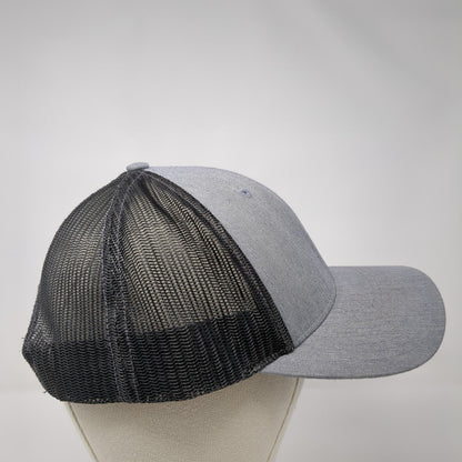 Stoltz Snapback Trucker Hat Gray M/L Adjustable Mesh Back 6 Panel Richardson