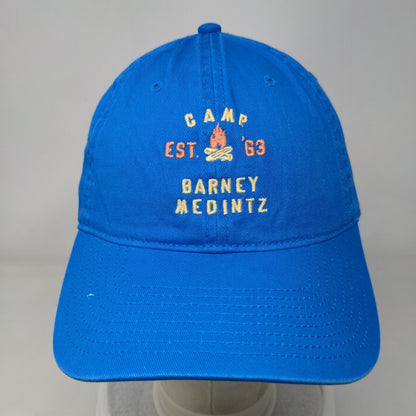 Camp Barney Medintz Slideback Hat Blue OSFM Embroidered The Game